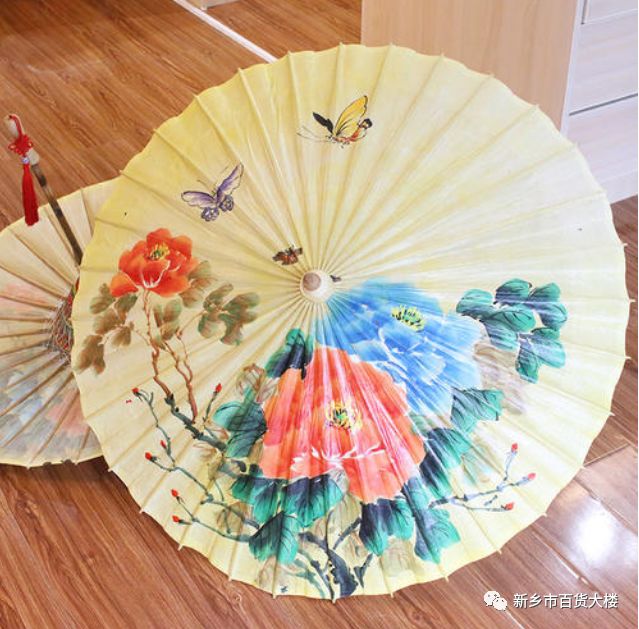 亲子diy手绘画纸伞