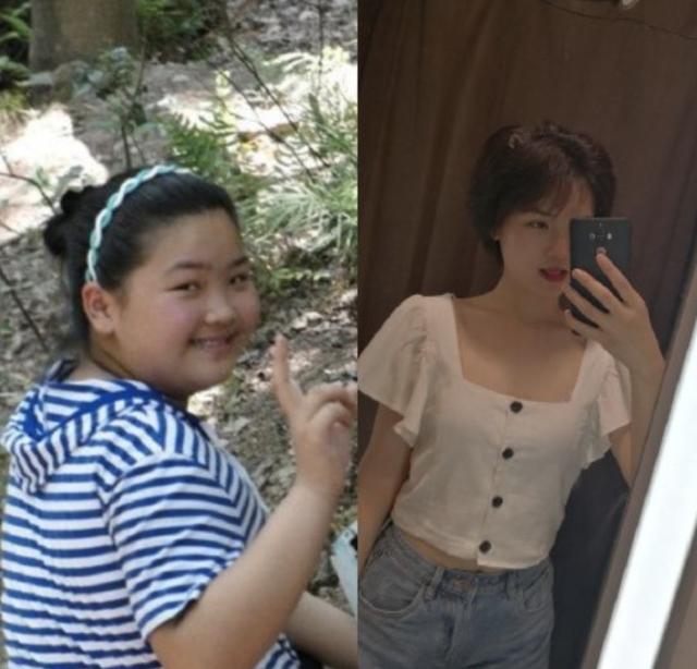 美女瘦身前后对比照曝光:你不瘦下来,永远不知道自己有多美
