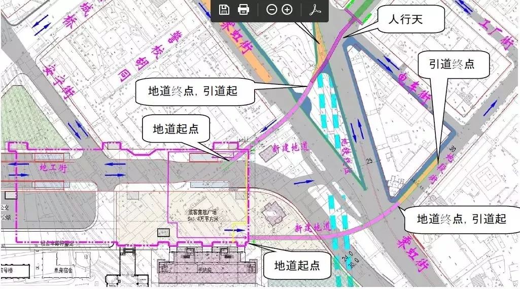 明天开通哈站北广场地下枢纽交通通道兆麟街地段街地下通道工程