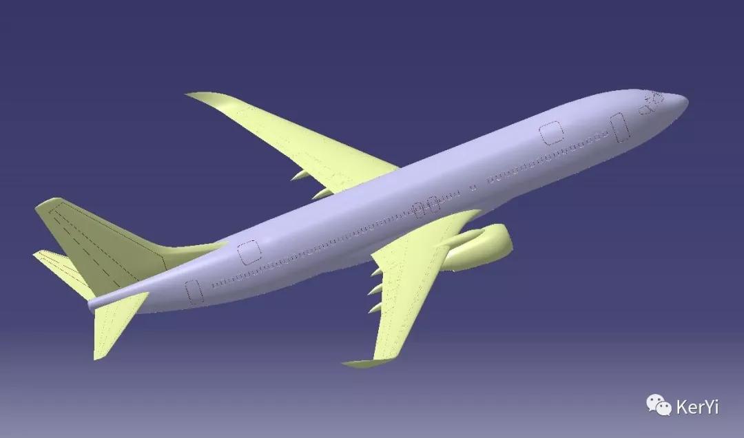 波音737客机设计图纸igs格式文件