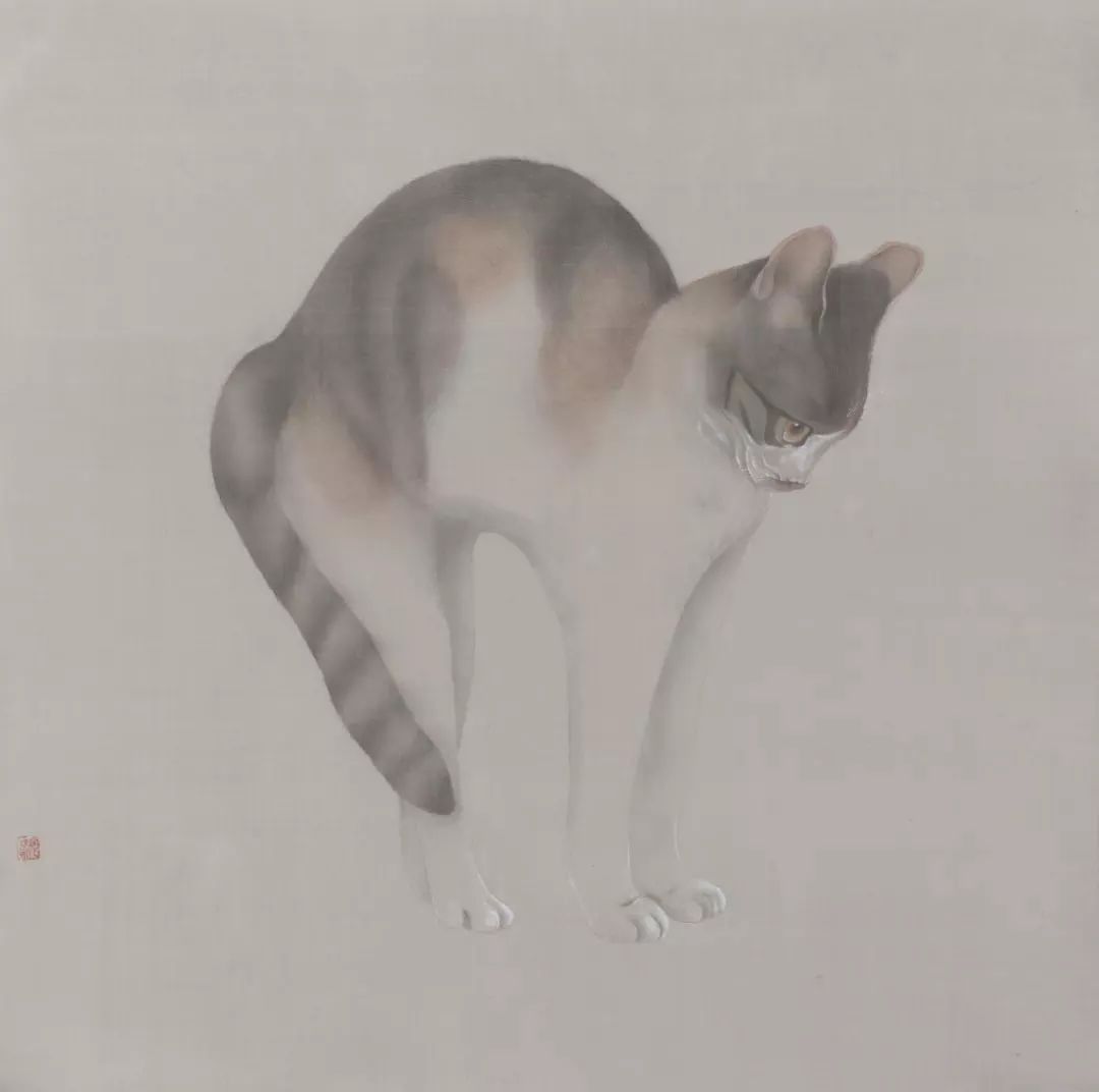 何香颖《猫奴图》50×50cm×6指导教师:邓远清静物 作品张倩《百合》