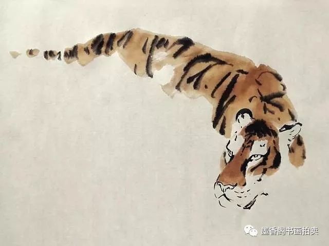 国画教程:写意老虎画法步骤