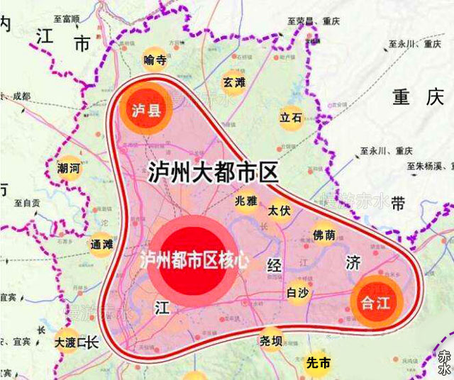 原创泸州建设四川第二大城城区已纳入合江和泸县贵州赤水何时纳入呢