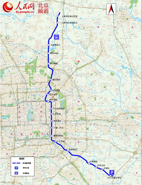 "大站快跑"17号线2022年建成通车13号线扩能提升工程建成后,13a线列车