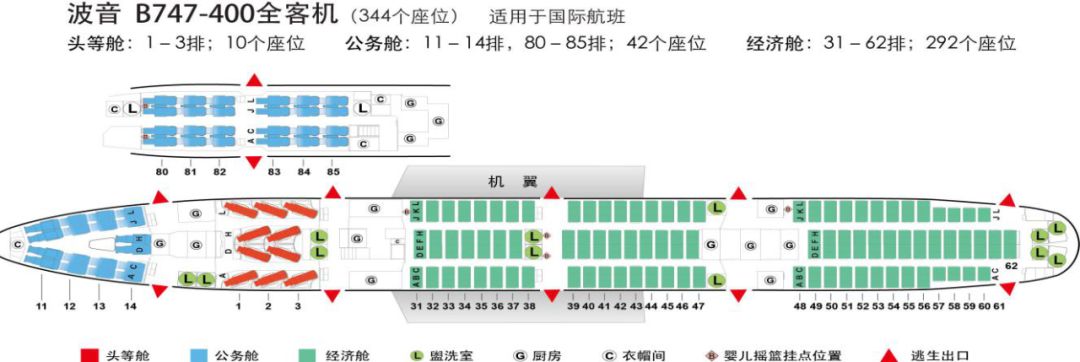 不同机型机舱的座位分布哦!(内附机票优惠)_国航