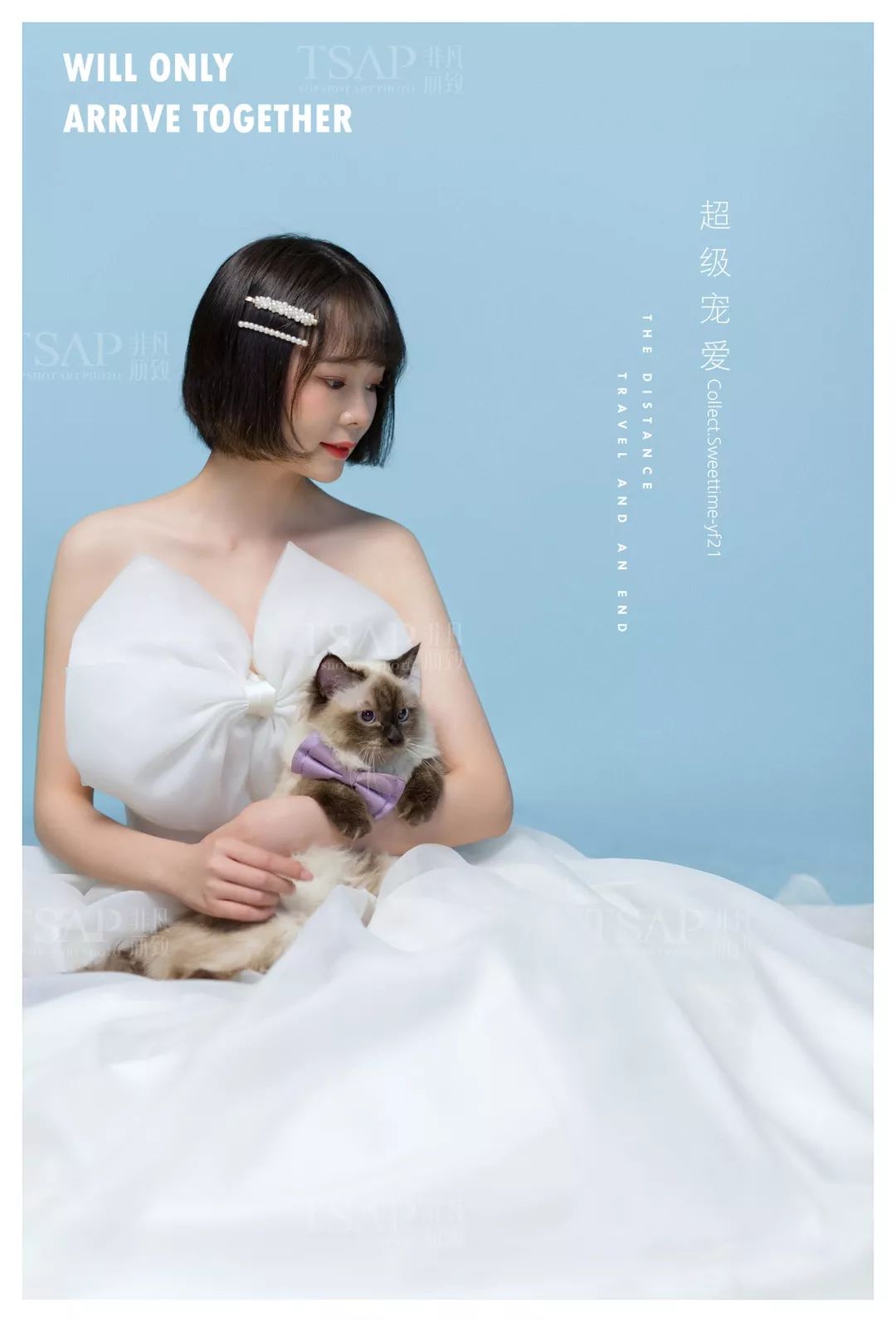 和猫咪拍婚纱照_小鹏飞和丫蛋拍婚纱照(2)
