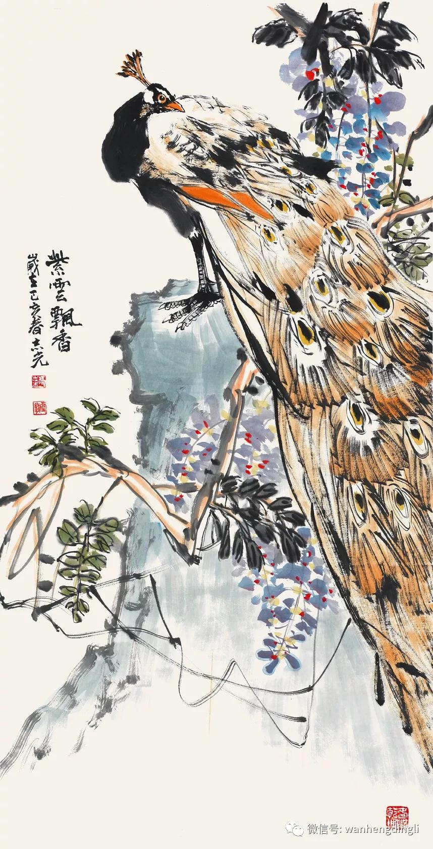 名称:紫云飘香 尺寸:136x68cm 第二届丹青颂·中国梦参展画家--孙涛