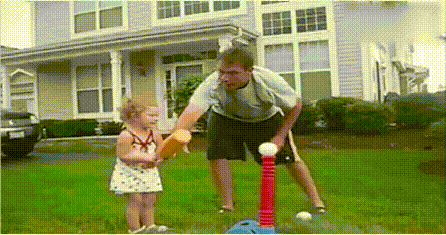 搞笑gif动图:你坑爸爸千百遍,爸爸待你如初恋_孩子