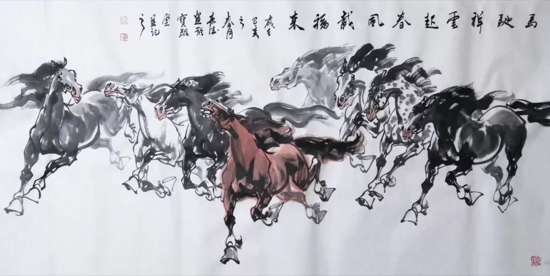 「艺术中国」——画马人梁寿德作品赏析