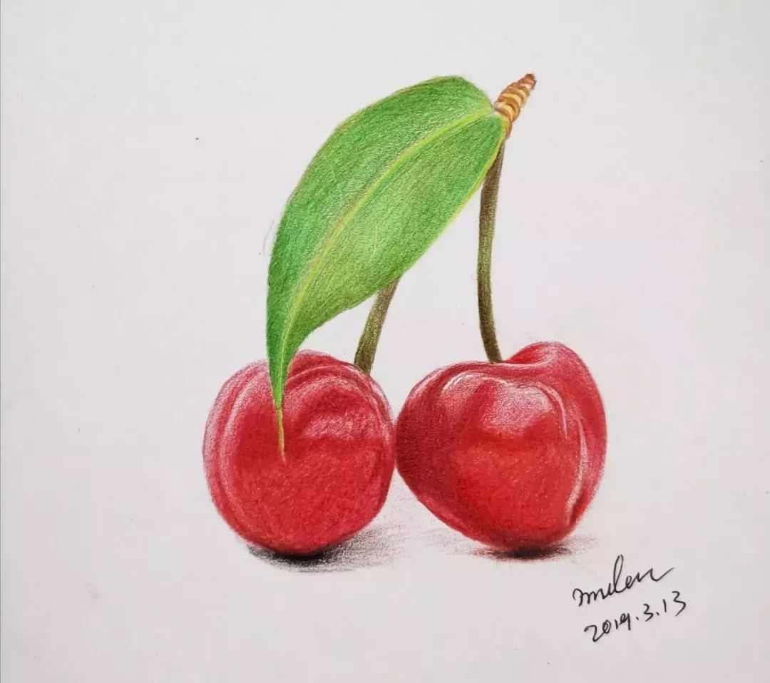 木兰姑娘-水果绘,樱桃