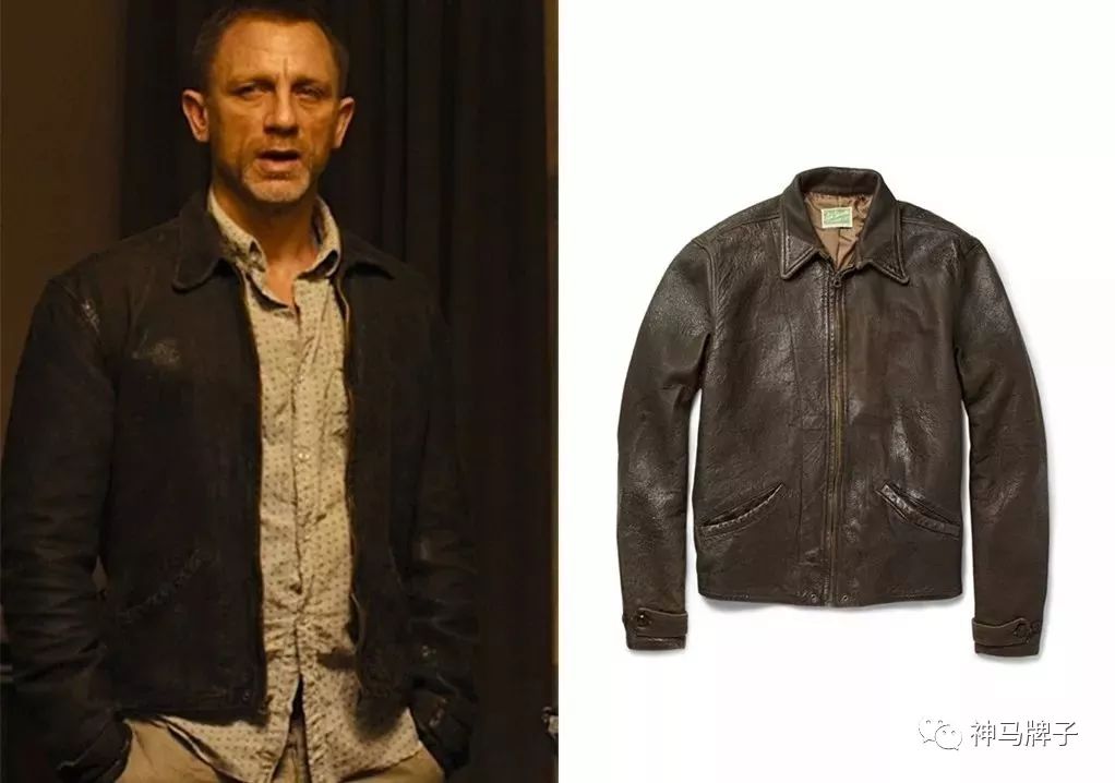 另外,在《大破天幕杀机》中,邦德还穿过一件款式非常复古的皮夹克