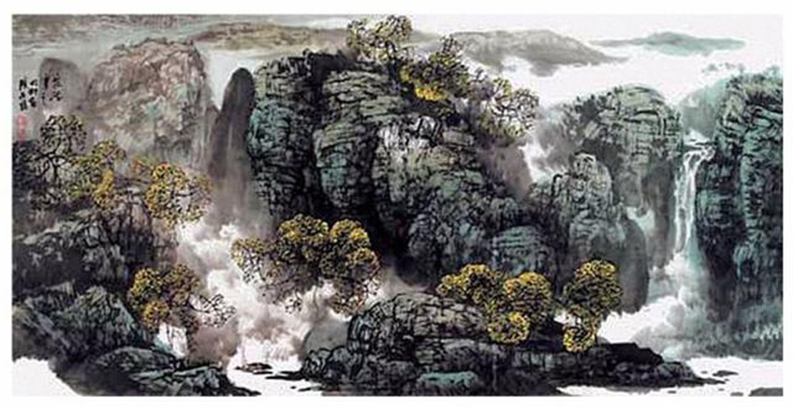 柴宗洁画家《山峦峰岭 太行风情》