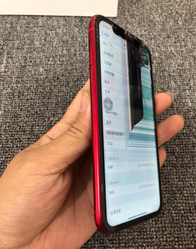 iphonexr重摔之后成这样,网友:库克看了想打人