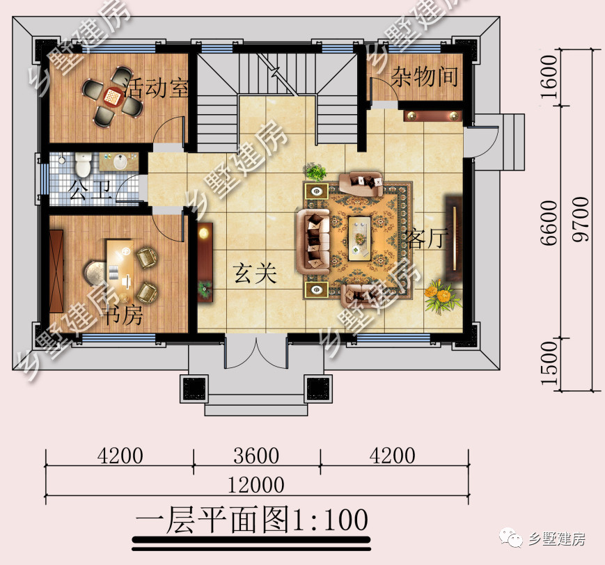 12x10米农村小别墅,简约又实用,这才是自建房该有的样子!