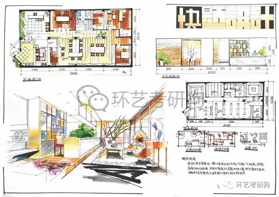 室内快题丨办公空间专题作品集锦不定期更新