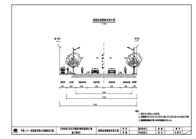 道路标准横断面图(k0 000-k2 554.542段,k3 335.632-k4 899.