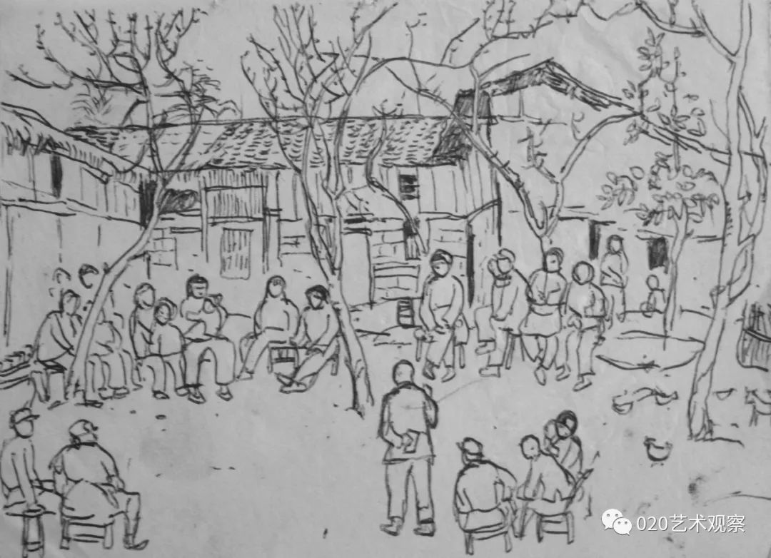 原创吴作人研究生70年代100幅速写那个时候农村的苦啊年轻人多半不