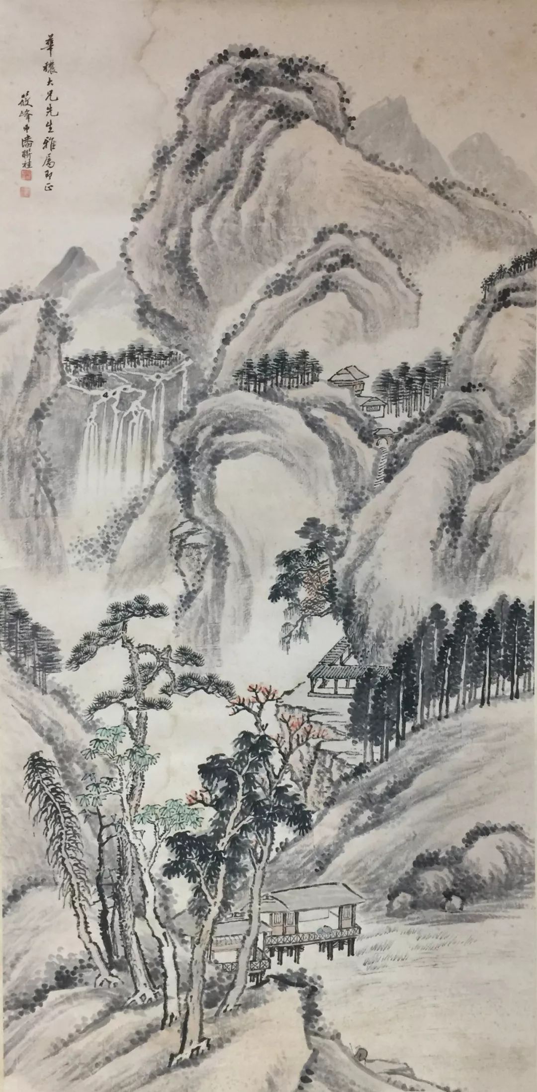 (潘联桂山水(潘毓桂书法对联(刘祝庚书法扇面(张权书法团扇(张之