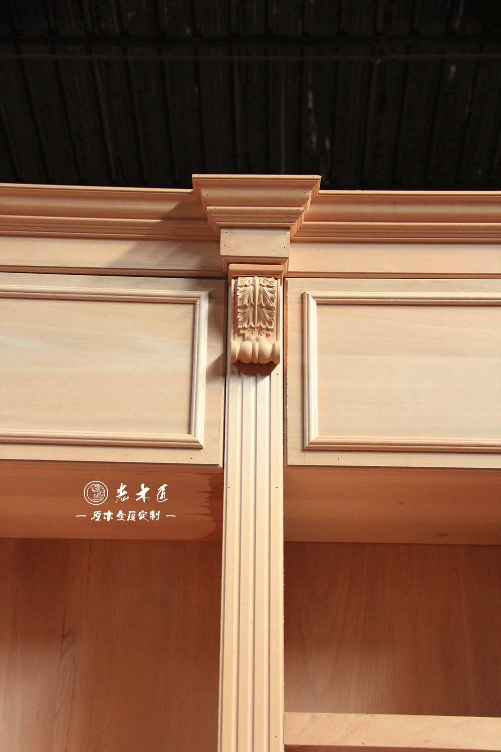 原木定制家居之罗马柱装饰元素,原木装饰点缀之笔!