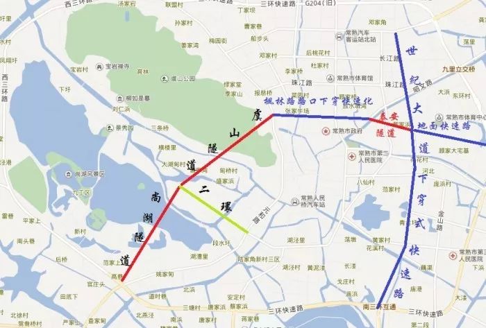 常熟竟有人提出要建虞山尚湖隧道快速路我特么看呆了