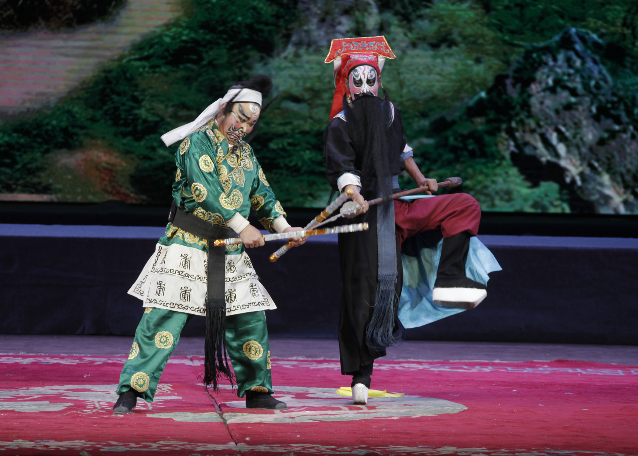 上党梆子《忠烈千秋》戏在潞州剧院表演_庞文