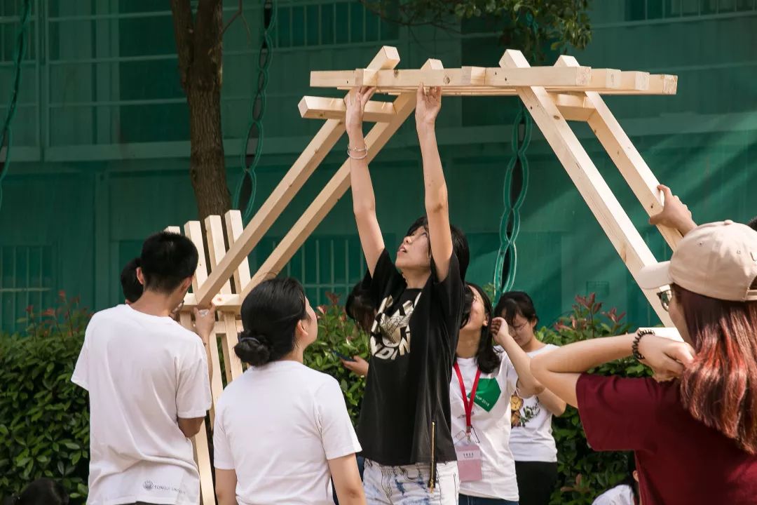 caup木构廊亭邀你夏日纳凉2019同济大学木构建造节上海乡村社区主题廊