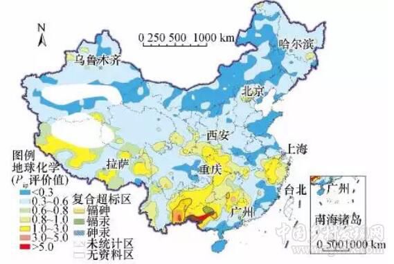 无机污染物主要包括酸,碱,重金属(铜,汞,铬,镉,镍