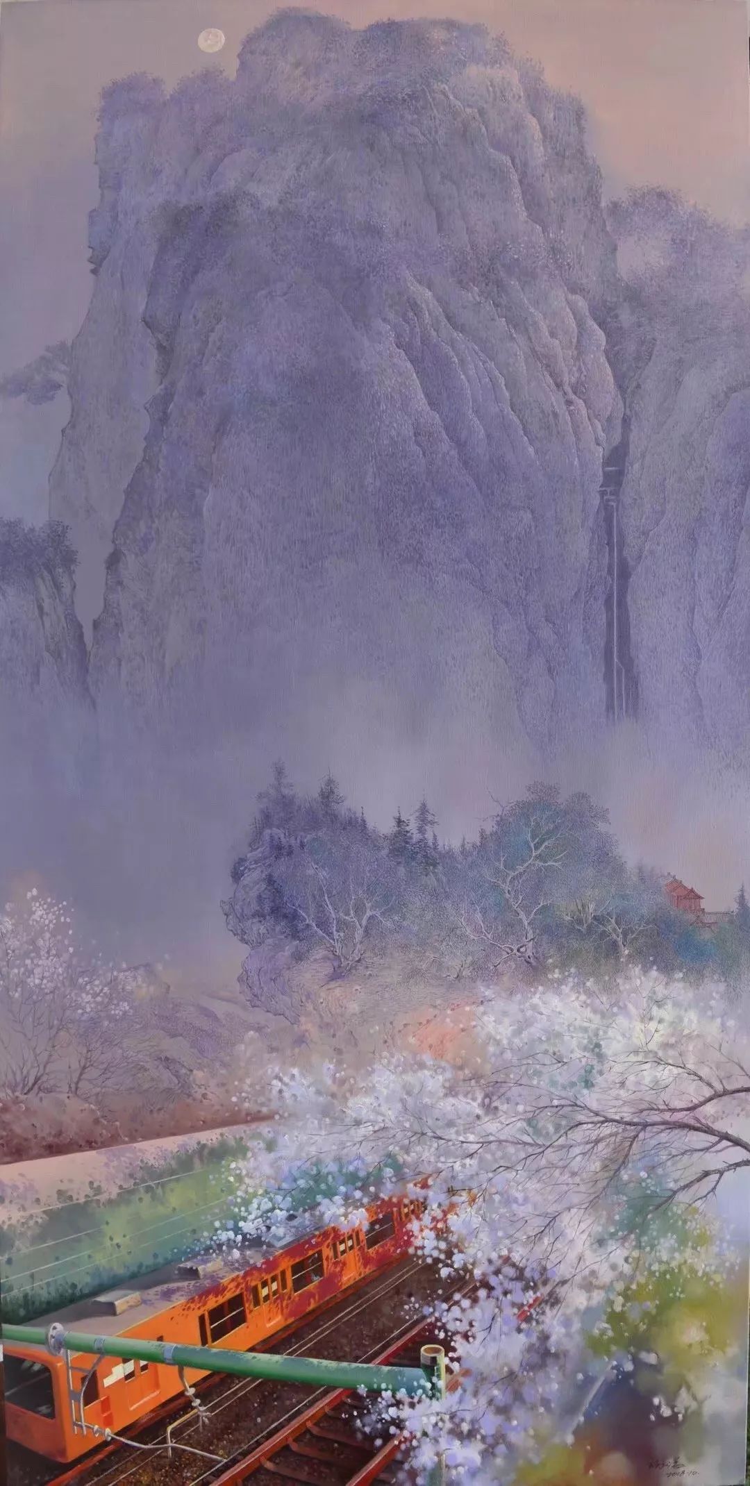 谢铭油画创作--归去来兮中国风