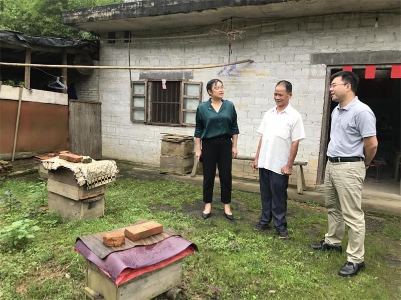 韦贤康到黄村镇调研脱贫攻坚工作