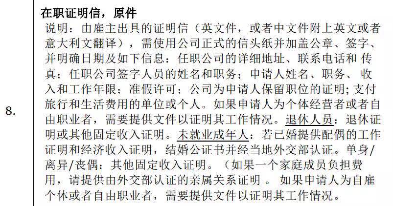 自由职业者，白本，申根（意大利）签证怎么申请？