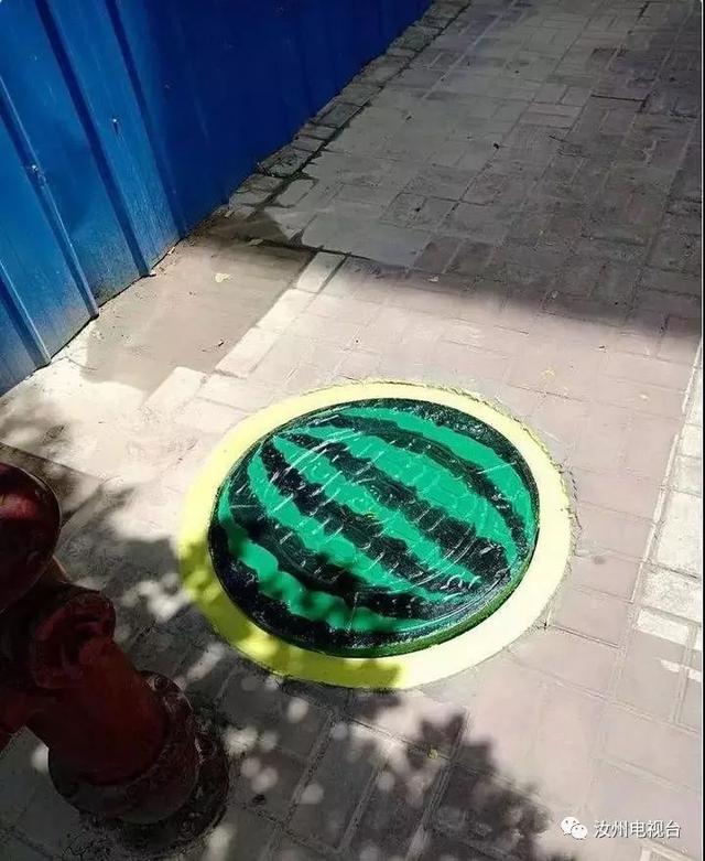 艺术井盖现身汝州街头,快来打卡