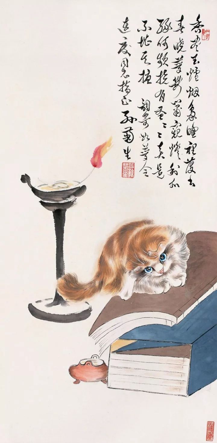 孙菊生画猫,意趣盎然!