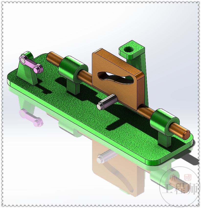 用solidworks设计的连杆凸轮机构