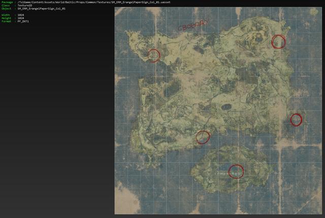 绝地求生玩家挖掘数据:新版海岛图秘密地图曝光图片