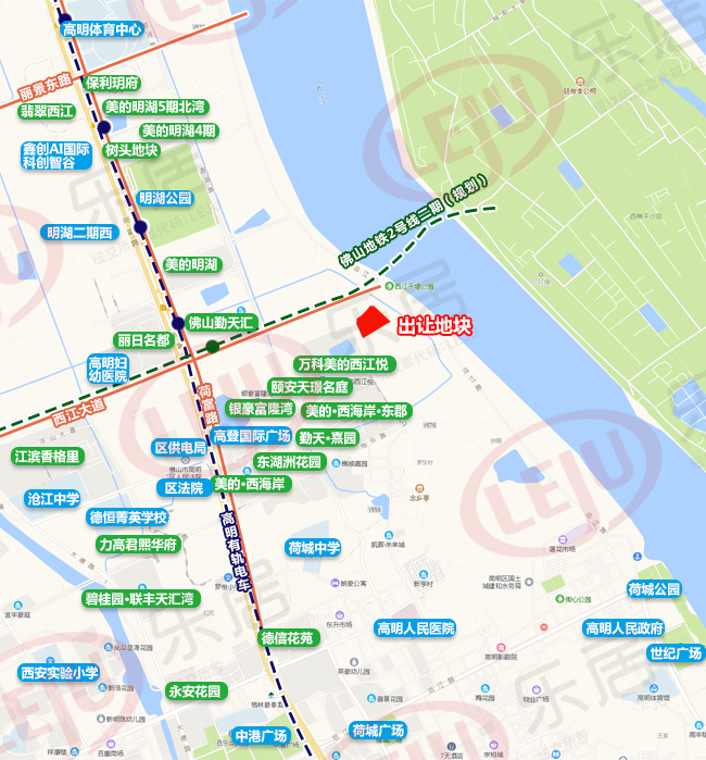 直击一线临江高明西江新城超19万方靓地上午开抢