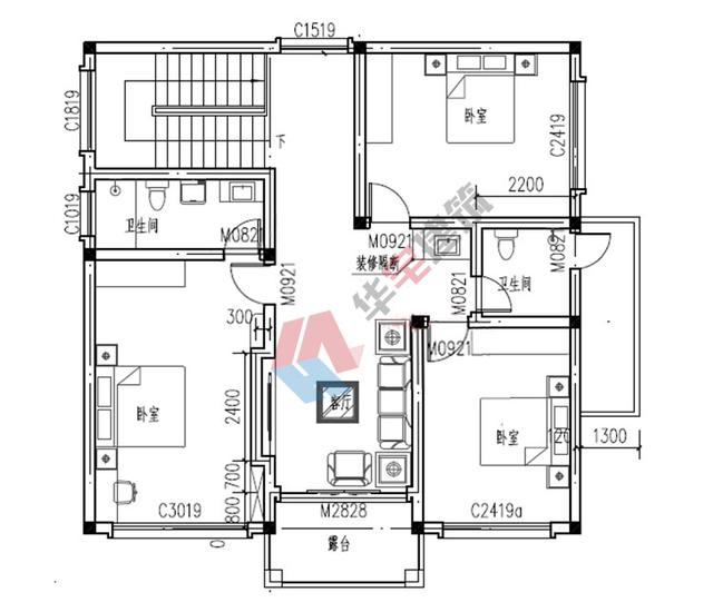 120平方米3房设计图_南通好房网户型图大全