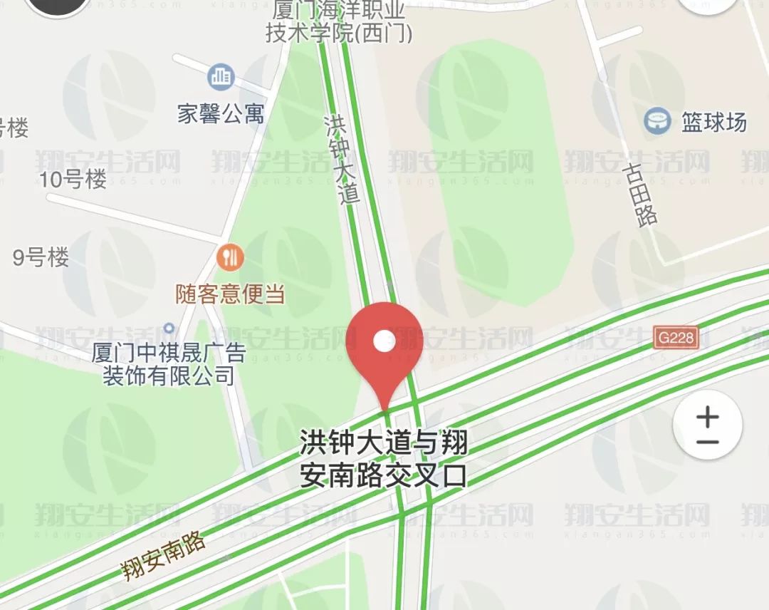 翔岳路与舫山南路路口,巷西路与县道413线路口,翔安