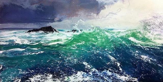 海浪的力量!英国年轻画家michael sole的油画