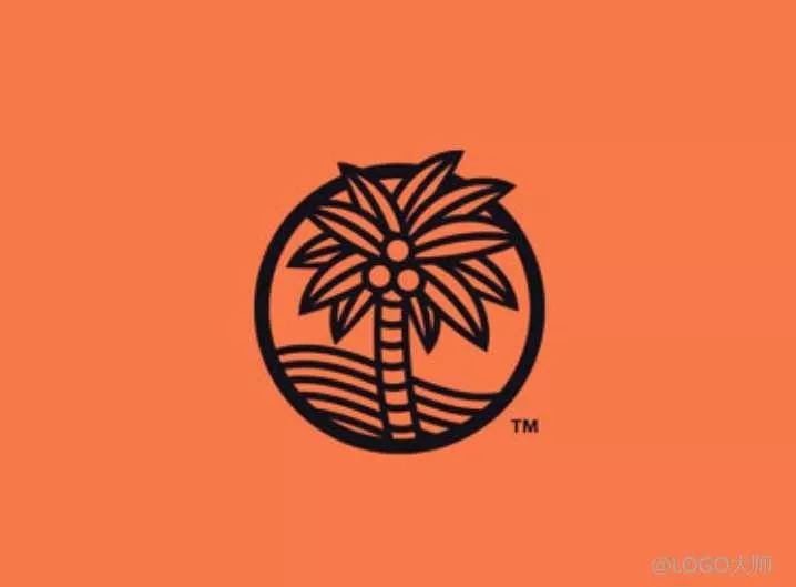 椰子椰树主题logo设计合集鉴赏