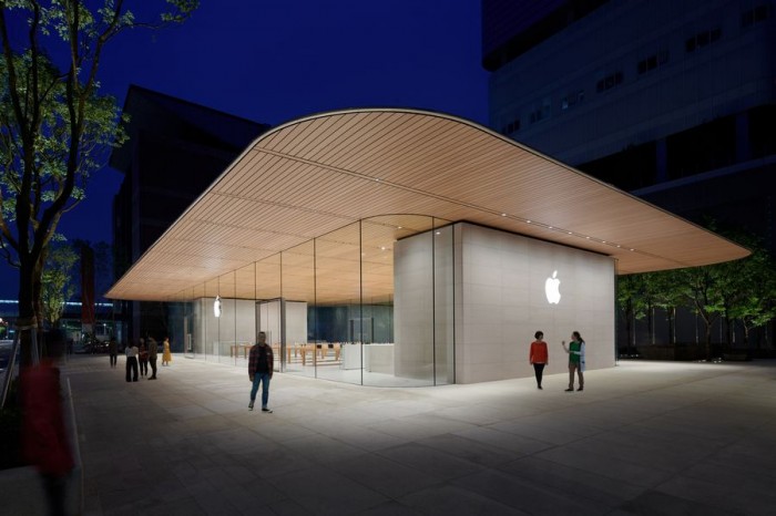 [图]苹果信义a13旗舰店将于本周六开业 以apple park访客中心为灵感