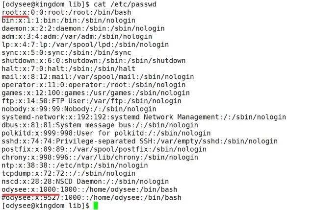 Linux中/etc/passwd配置文件详解_用户