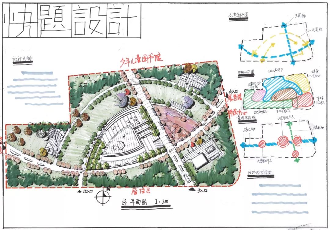 aa快题丨应试中的套路,沈建景观快题真题分析_设计