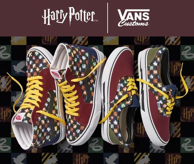 vans 鞋 vans x 哈利波特联名 customs 定制鞋系列 即将上线vans