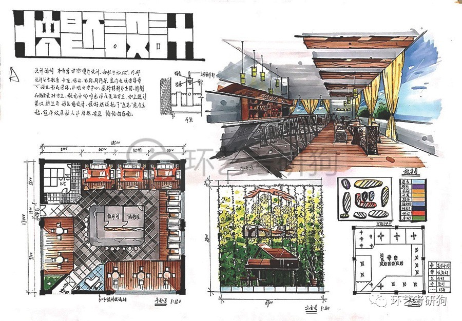 室内快题丨餐饮空间专题作品集锦-不定期更新