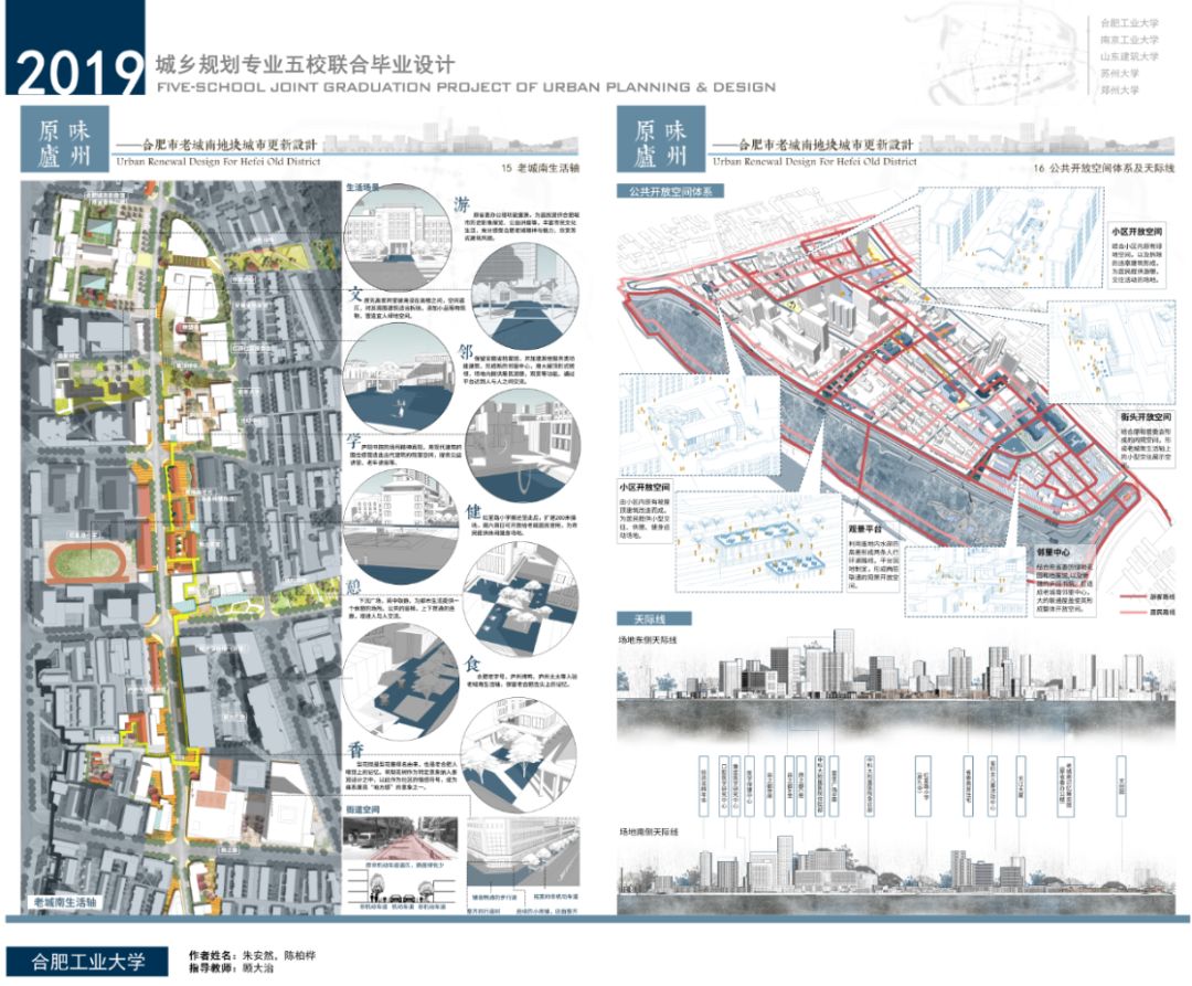 合肥工业大学建筑与艺术学院2019届城乡规划专业毕业设计展