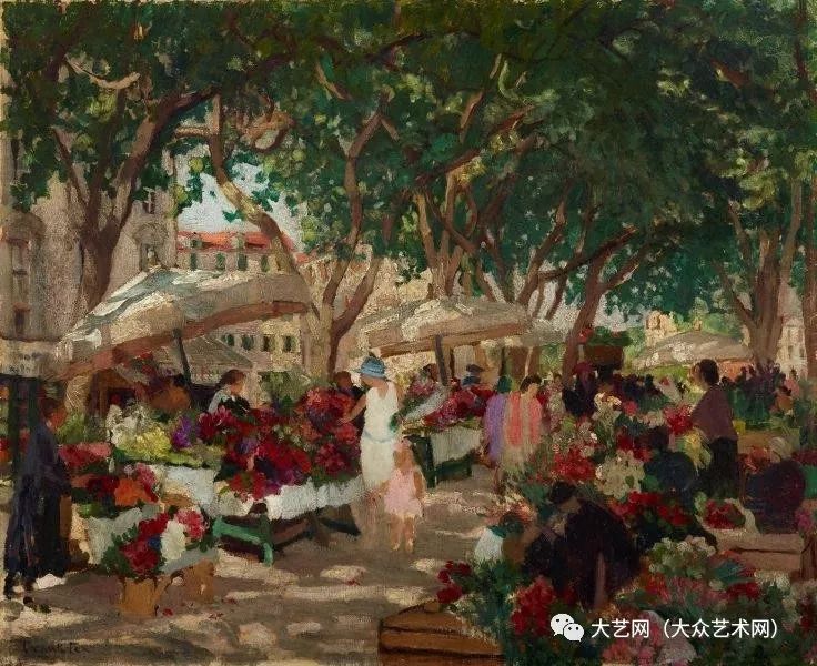 旅澳英国女画家埃塞尔·卡里克(ethel carrick)绘画作品