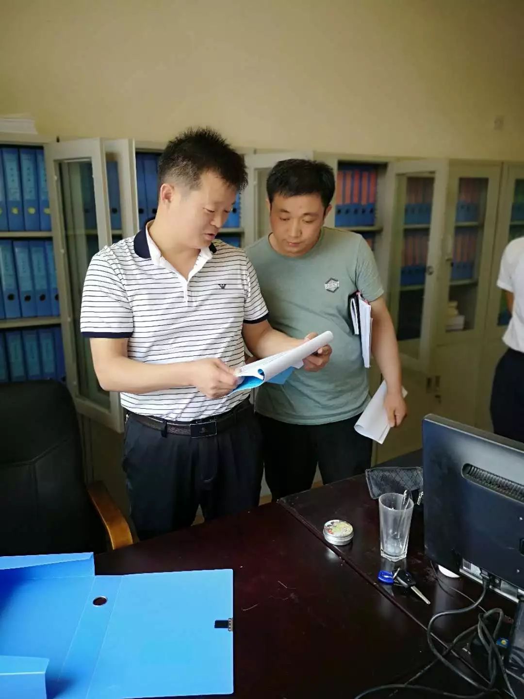 市教育局党组副书记李殿峰到我县督导义务教育均衡县创建迎检工作