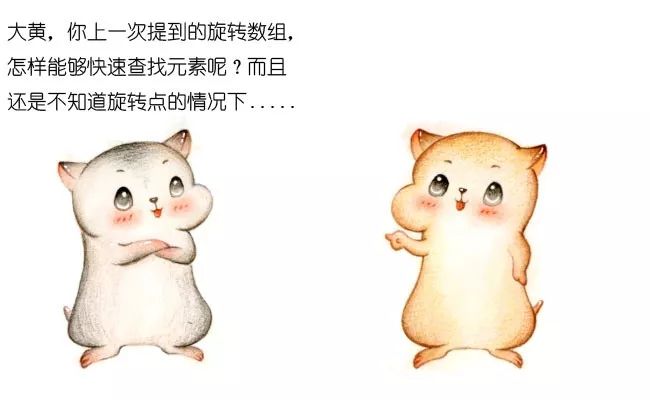 漫画:旋转数组中的二分查找