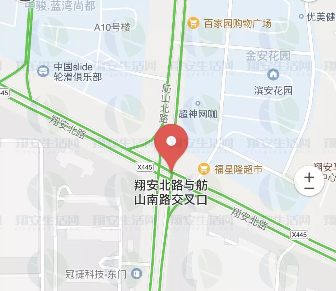 翔岳路与舫山南路路口,巷西路与县道413线路口,翔安