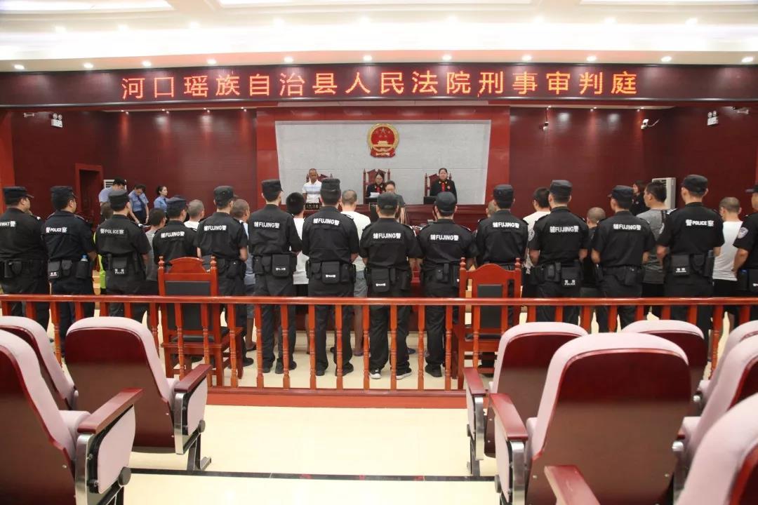 河口县三起涉黑社会性质组织案件昨日宣判